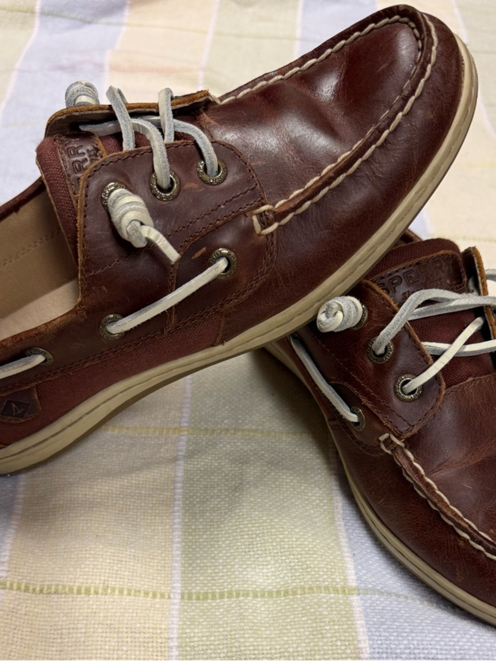 Sperry Womans Brown Leather Boat Shoes
